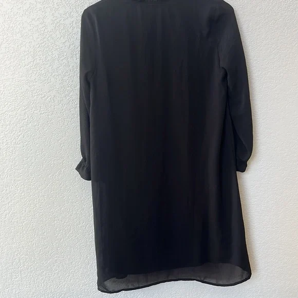 NWT H and M Black Mini Long Sleeve Dress size 8 - Picture 8 of 9